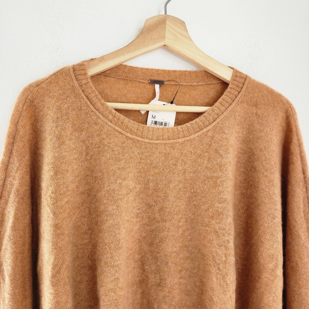 NWT Free People Cashmere Sweater Tan Small Medium - Picture 3 of 10